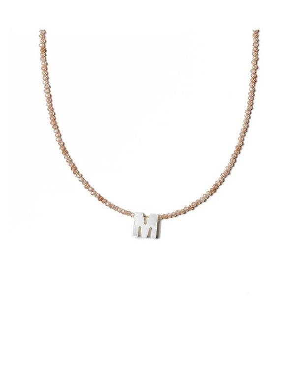 Planet Gates X New Fashion 26 Letter Shell Choker Necklaces For Women Shining Crystal Beads Clavicle Chian Female Neck Pendant Necklace Jewelry