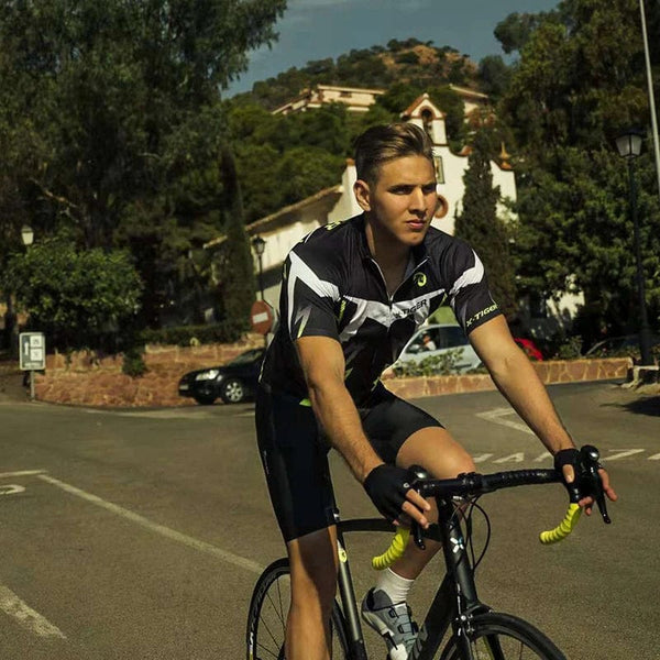 Planet Gates X-TIGER Pro Cycling Jersey Set Men Bicycle Clothing MTB Summer Quick-dry Bike Riding Clothes Anti-UV Suit Accessories