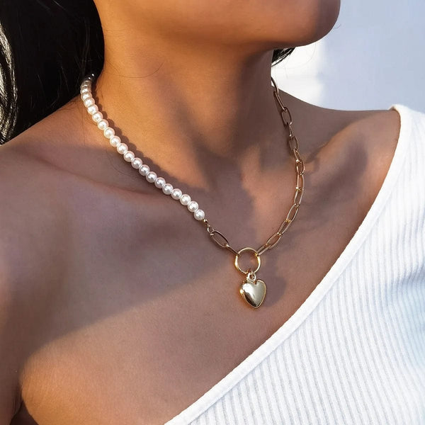 Planet Gates X0172-3 Trend Wedding Party Jewelry Long Black Ribbon Choker Necklace For Women Elegant White Imitation Pearl Beach Vacation Necklaces