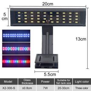 Planet Gates X2-300-S / CN Aquarium LED Fish Tank Light Super Slim Plants Grow Clip Lights Lamp Aquatic Aquarium Lamps Lighting 220V 5W/7W/9W/12W/16W