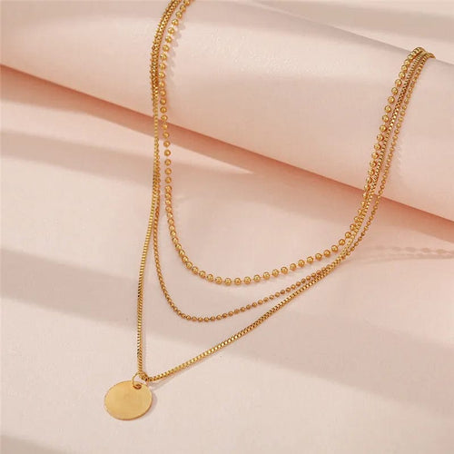 Planet Gates x594jin Colorful Moon Star Lightning Pendant Necklaces For Women Girls Enamel Fashion Party Daily Jewelry Trendy Clavicle Chain Necklace