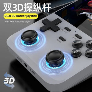 Planet Gates X6 Black D007 Plus/ X6 3.5 Inch IPS Screen Handheld Game Players Dual Joystick 10000+ Game Retro Devices Portable Game Consoles