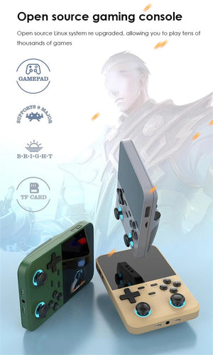 Planet Gates X6 Black D007 Plus/ X6 3.5 Inch IPS Screen Handheld Game Players Dual Joystick 10000+ Game Retro Devices Portable Game Consoles