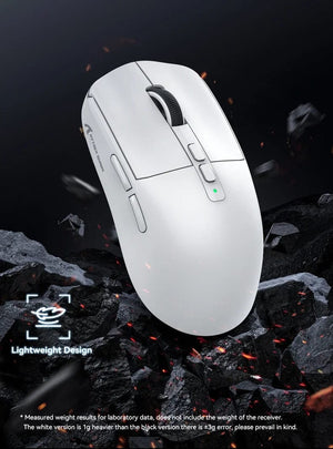 Planet Gates X6 PAW3395 Bluetooth Mouse,2.4 Tri-Mode Connection, RGB Touch Magnetic Charging Base, Macro Gaming Mouse