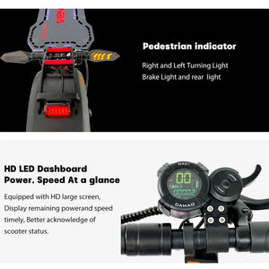 Planet Gates X6 PRO Electric Scooter US EU Germany Warehouse Dual Motor Off Road Foldable Adult Mobility E Scooter Electric 1200w 2400w 48v