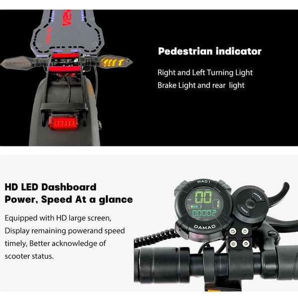 Planet Gates X6 PRO Electric Scooter US EU Germany Warehouse Dual Motor Off Road Foldable Adult Mobility E Scooter Electric 1200w 2400w 48v