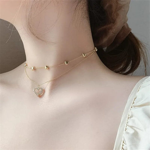 Planet Gates x607 2022 Trend Elegant Jewelry Crystal Circle Pendant Necklace Golden Color Unquie Women Fashion Necklace Wholesale