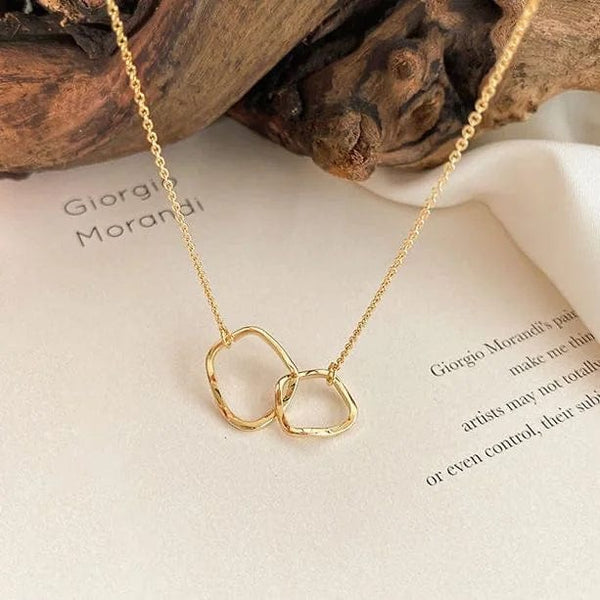 Planet Gates x607 2022 Trend Elegant Jewelry Crystal Circle Pendant Necklace Golden Color Unquie Women Fashion Necklace Wholesale