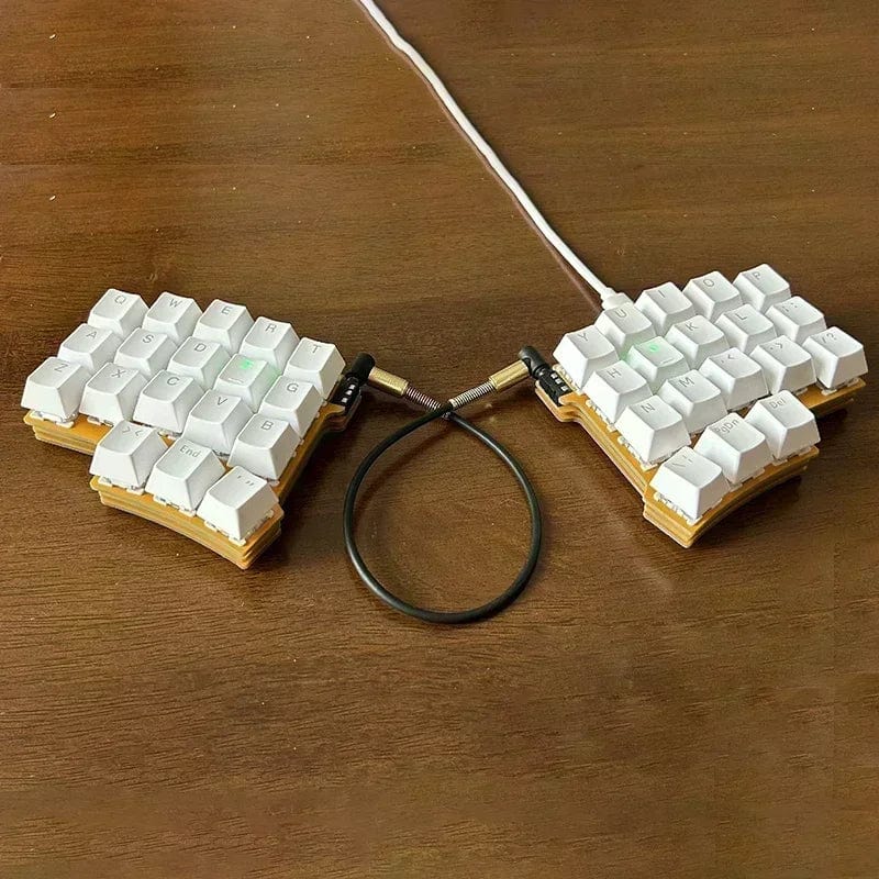 Planet Gates X7-Kit -Aluminum / Red Switch Split Mechanical Keyboard 40-key Layout Programmable VIA Key Change Mechanical Keyboard Mini Independent custom Gaming Keyboard