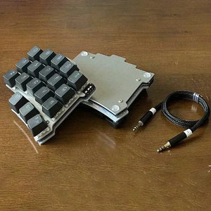 Planet Gates X7-Kit -Aluminum / Red Switch Split Mechanical Keyboard 40-key Layout Programmable VIA Key Change Mechanical Keyboard Mini Independent custom Gaming Keyboard