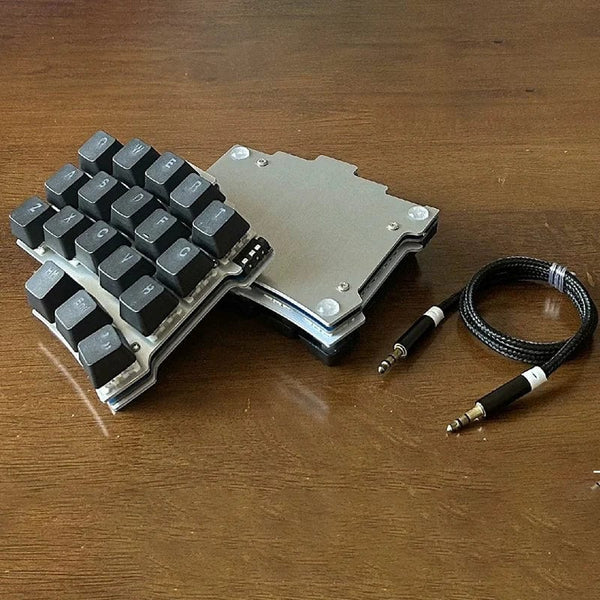 Planet Gates X7-Kit -Aluminum / Red Switch Split Mechanical Keyboard 40-key Layout Programmable VIA Key Change Mechanical Keyboard Mini Independent custom Gaming Keyboard