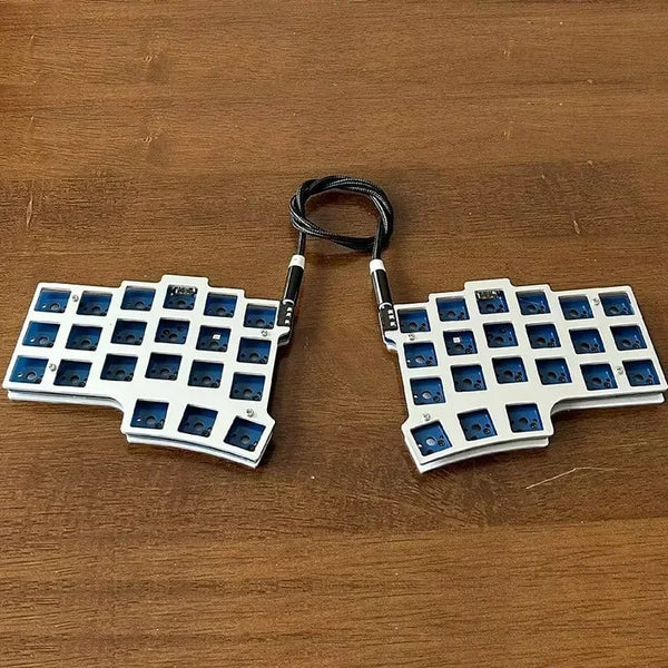 Planet Gates X7-Kit -Aluminum / Red Switch Split Mechanical Keyboard 40-key Layout Programmable VIA Key Change Mechanical Keyboard Mini Independent custom Gaming Keyboard