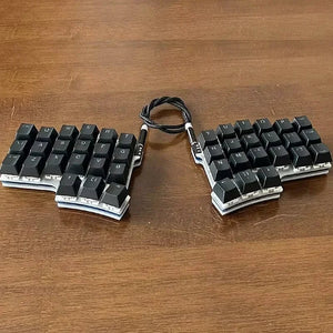 Planet Gates X7-Kit -Aluminum / Red Switch Split Mechanical Keyboard 40-key Layout Programmable VIA Key Change Mechanical Keyboard Mini Independent custom Gaming Keyboard