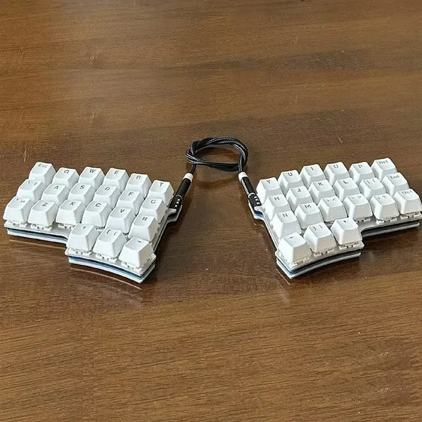 Planet Gates X7-Kit -Aluminum / Red Switch Split Mechanical Keyboard 40-key Layout Programmable VIA Key Change Mechanical Keyboard Mini Independent custom Gaming Keyboard