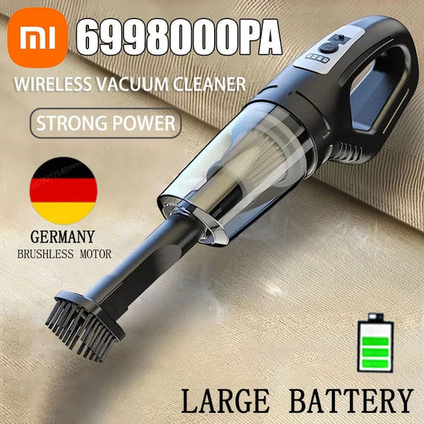 Planet Gates Xiaomi 120W Portable Car Vacuum Cleaner USB Charging Handheld Cordless Vacuum Cleaner Powerful Suction for Auto Home Office Pet