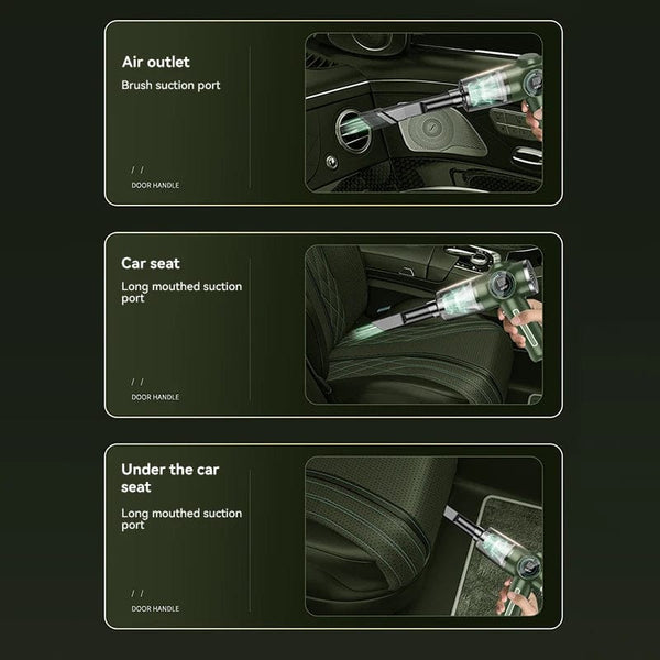 Planet Gates Xiaomi 1290000Pa 5-in-1 Cordless Car Vacuum Cleaner Portable Strong Suction Vacuum Cleaner Handheld Mini Car Appliance