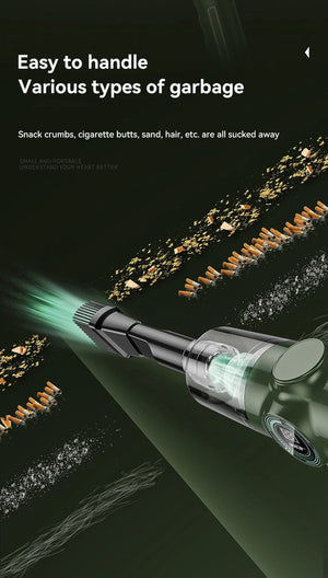 Planet Gates Xiaomi 1290000Pa 5-in-1 Cordless Car Vacuum Cleaner Portable Strong Suction Vacuum Cleaner Handheld Mini Car Appliance