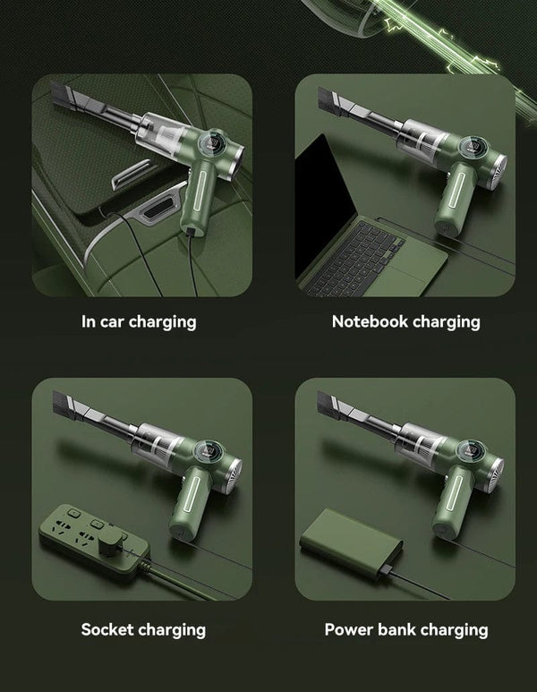 Planet Gates Xiaomi 1290000Pa 5-in-1 Cordless Car Vacuum Cleaner Portable Strong Suction Vacuum Cleaner Handheld Mini Car Appliance