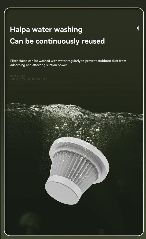 Planet Gates Xiaomi 1290000Pa 5-in-1 Cordless Car Vacuum Cleaner Portable Strong Suction Vacuum Cleaner Handheld Mini Car Appliance