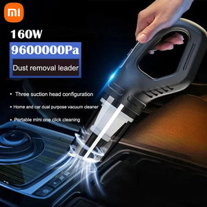 Planet Gates Xiaomi 160W Car Vacuum Cleaner Wireless Handheld Portable Cordless Cleaner USB Charging High Power Suitable for Car Pet Hair