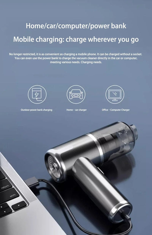 Planet Gates Xiaomi 5 in 1 Car Vacuum Cleaner 1990000PA Powerful Handheld Cleaning Machine for Home Appliance Car Cleaner Wireless Portable