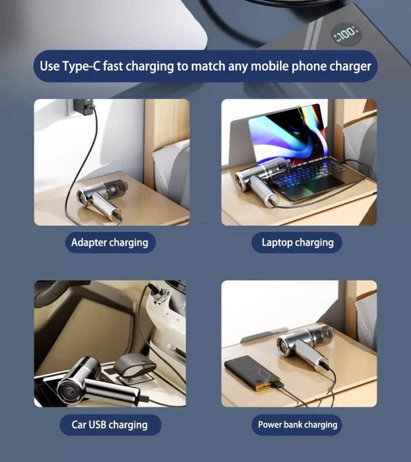 Planet Gates Xiaomi 5 in 1 Car Vacuum Cleaner 1990000PA Powerful Handheld Cleaning Machine for Home Appliance Car Cleaner Wireless Portable