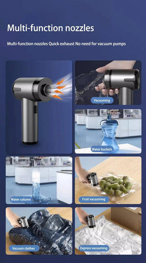 Planet Gates Xiaomi 5 in 1 Car Vacuum Cleaner 1990000PA Powerful Handheld Cleaning Machine for Home Appliance Car Cleaner Wireless Portable