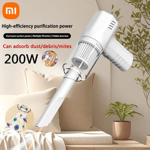 Planet Gates Xiaomi 9800000PA Portable Car Vacuum Cleaner 200W Vacuum Cleaner Mite Removal Car Electrical Home Vacuum Cleaner Wet and Dry