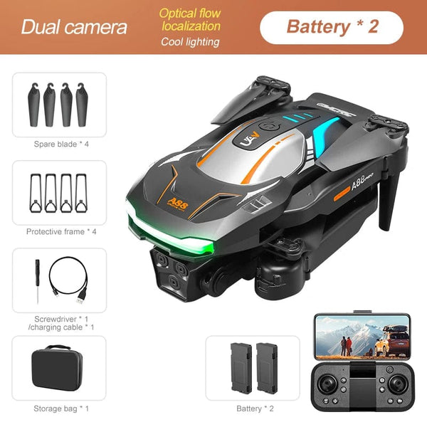 Planet Gates Xiaomi A88Pro Camera Drone Professional 8K Dual Camera 5G GPS Positioning Obstacle Avoidance Optical Flow RC ﻿Brushless 10000M