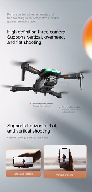 Planet Gates Xiaomi A88Pro Camera Drone Professional 8K Dual Camera 5G GPS Positioning Obstacle Avoidance Optical Flow RC ﻿Brushless 10000M