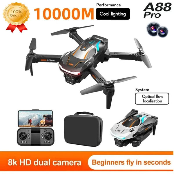 Planet Gates Xiaomi A88Pro Camera Drone Professional 8K Dual Camera 5G GPS Positioning Obstacle Avoidance Optical Flow RC ﻿Brushless 10000M