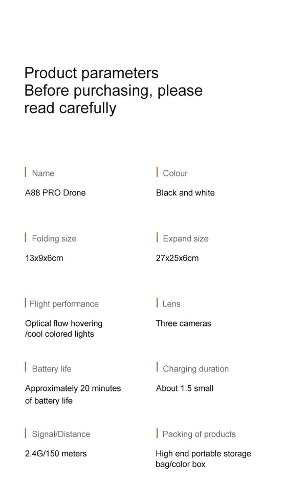 Planet Gates Xiaomi A88Pro Camera Drone Professional 8K Dual Camera 5G GPS Positioning Obstacle Avoidance Optical Flow RC ﻿Brushless 10000M