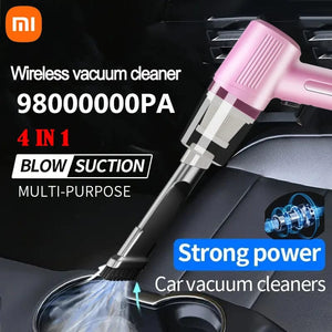 Planet Gates Xiaomi Cordless Car Vacuum Cleaner Multifunctional Portable 98000000 High-Power Suction And Blowing Dual-Use For Dry And Wet