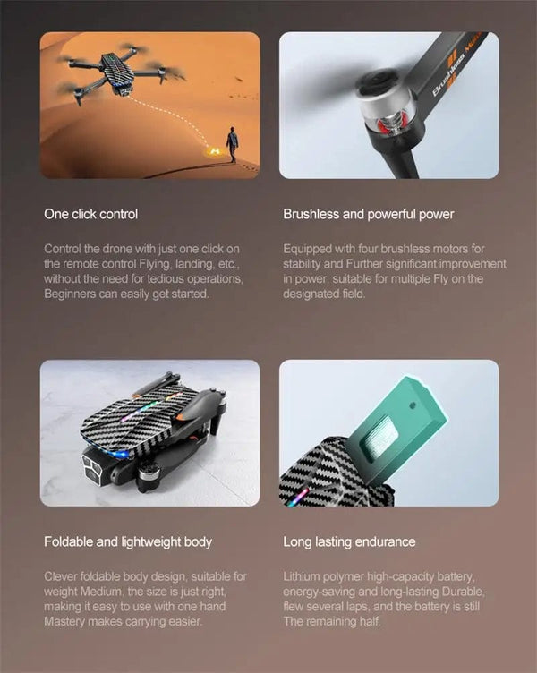 Planet Gates Xiaomi D9 Drone 8K Professional Triple Camera Obstacle Avoidance Optical Flow Remote One-key Return Brushless Motor 15000M