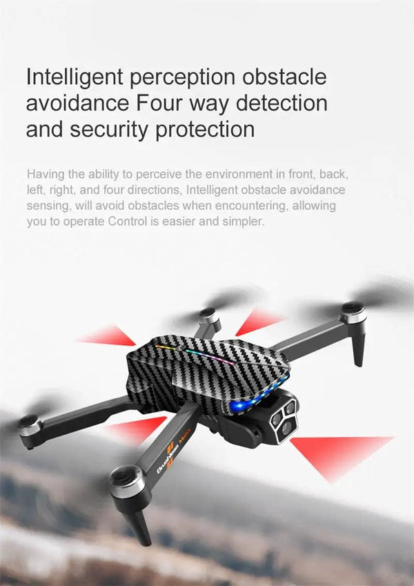 Planet Gates Xiaomi D9 Drone 8K Professional Triple Camera Obstacle Avoidance Optical Flow Remote One-key Return Brushless Motor 15000M