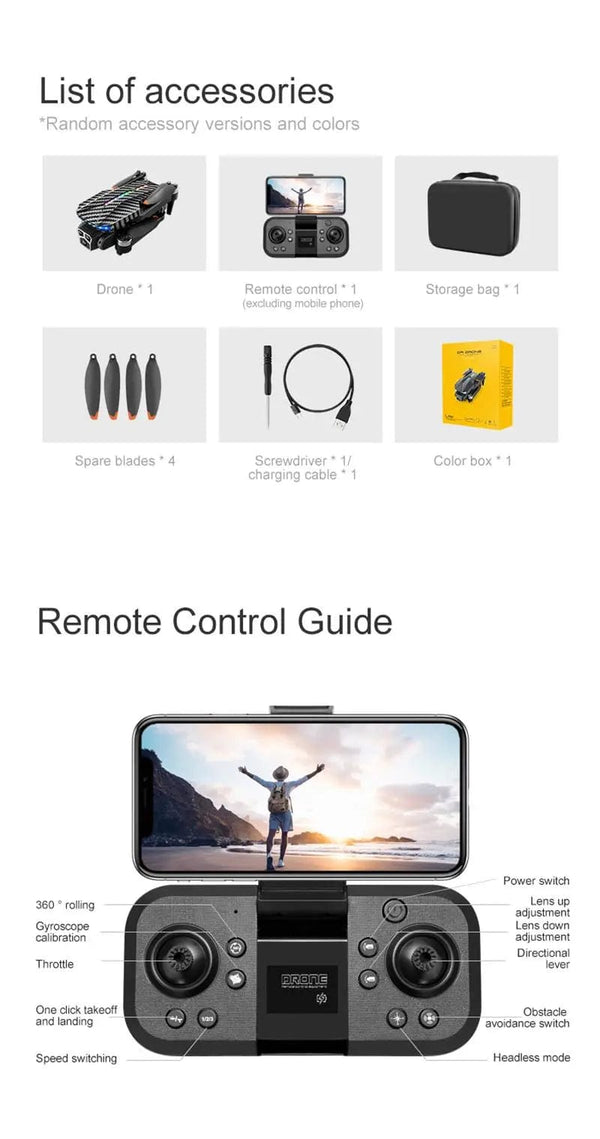 Planet Gates Xiaomi D9 Drone 8K Professional Triple Camera Obstacle Avoidance Optical Flow Remote One-key Return Brushless Motor 15000M