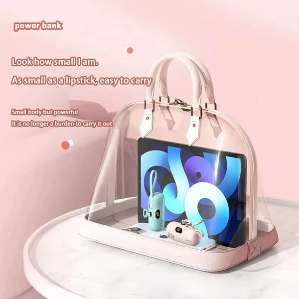 Planet Gates Xiaomi Mijia 30000mAh Mini Portable Power Bank Capsule Mobile Power Supply Emergency External Battery Fast Charger For iPhone 16