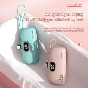 Planet Gates Xiaomi Mijia 30000mAh Mini Portable Power Bank Capsule Mobile Power Supply Emergency External Battery Fast Charger For iPhone 16