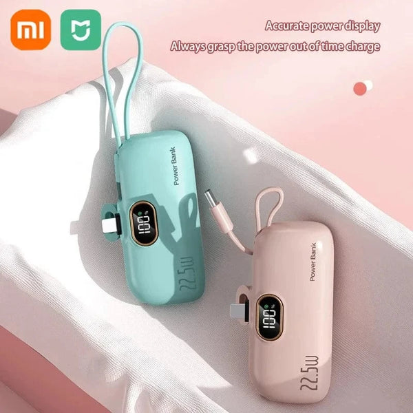 Planet Gates Xiaomi Mini Convenient Mobile Power Bank 30000mah Portable Fast Charging  suitable for iPhone 16 15 14 Samsung External Battery