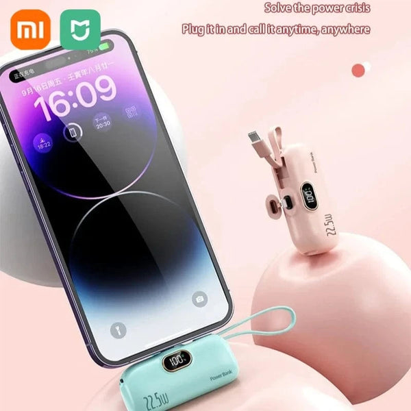 Planet Gates Xiaomi Mini Convenient Mobile Power Bank 30000mah Portable Fast Charging  suitable for iPhone 16 15 14 Samsung External Battery