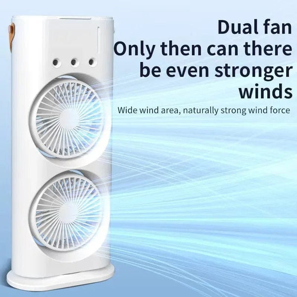 Planet Gates Xiaomi New Spray Air Conditioning Fan Cross-Border Refrigeration Fan Household Portable Cooling Fandesktop Mini Fan With Light