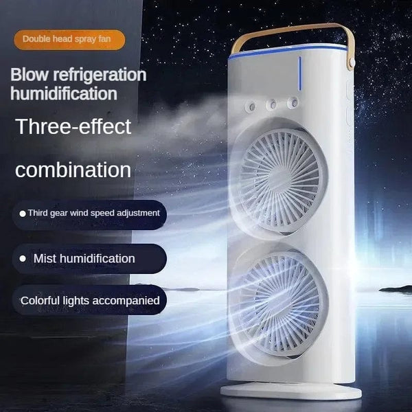 Planet Gates Xiaomi New Spray Air Conditioning Fan Cross-Border Refrigeration Fan Household Portable Cooling Fandesktop Mini Fan With Light