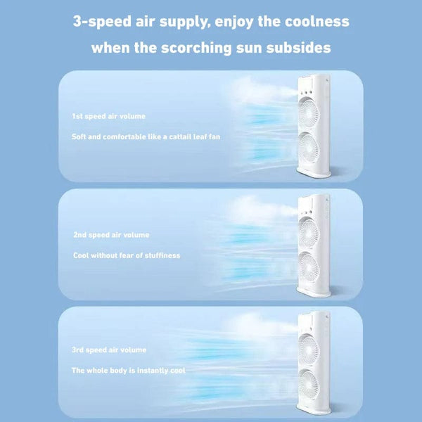 Planet Gates Xiaomi New Spray Air Conditioning Fan Cross-Border Refrigeration Fan Household Portable Cooling Fandesktop Mini Fan With Light