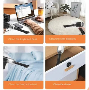 Planet Gates Xiaomi Portable Car Vacuum Cleaner Suction and Blow Integrated Wireless Charging 180W High Power Handheld Vacuum Cleaner Car
