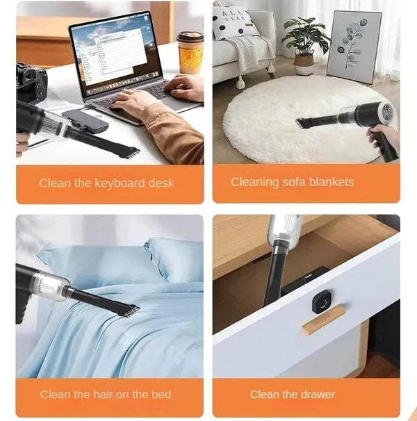 Planet Gates Xiaomi Portable Car Vacuum Cleaner Suction and Blow Integrated Wireless Charging 180W High Power Handheld Vacuum Cleaner Car