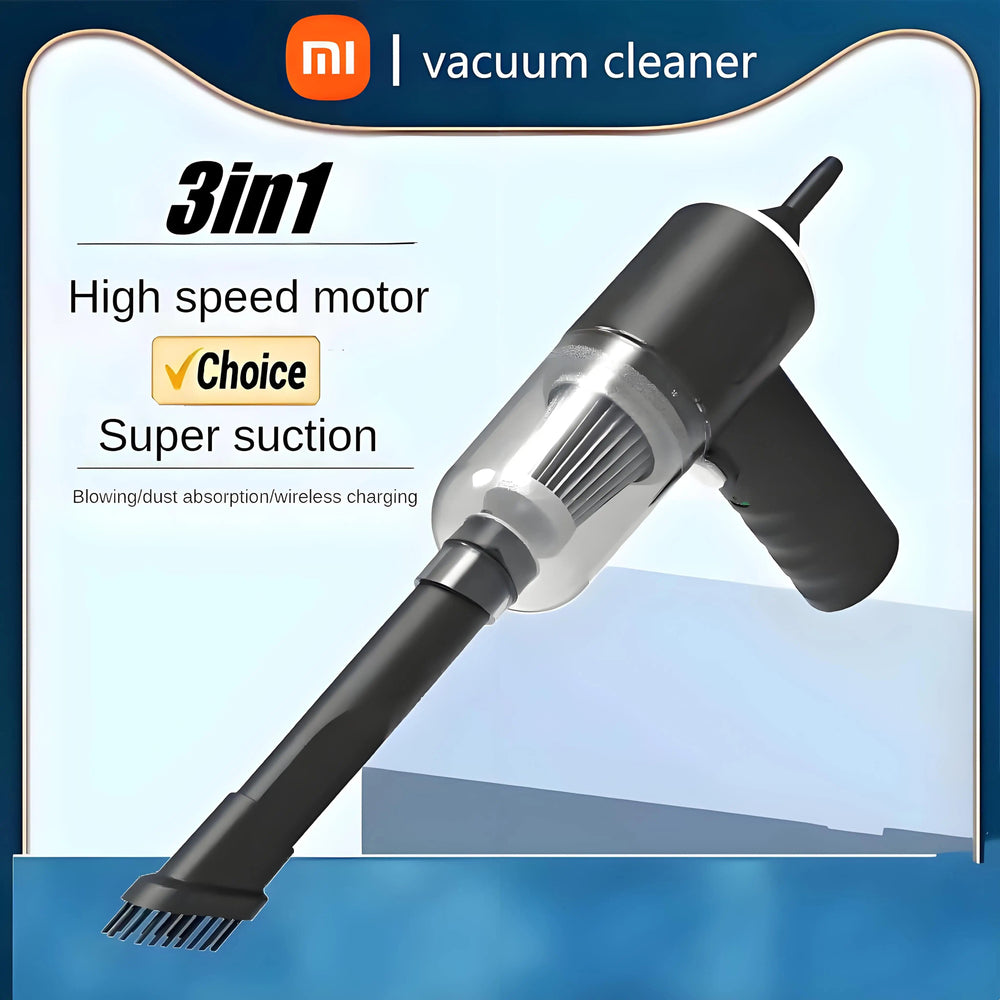 Planet Gates Xiaomi Portable Car Vacuum Cleaner Suction and Blow Integrated Wireless Charging 180W High Power Handheld Vacuum Cleaner Car