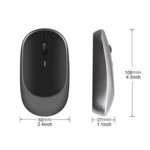Planet Gates Xiaomi Wireless Mouse Bluetooth-compatible 2.4G Silent Mice Adjustable DPI Ergonomic Design USB Rechargeable Gaming Office Mouse
