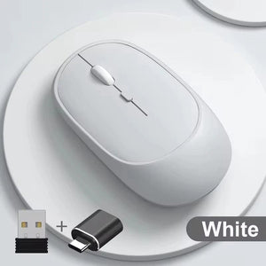 Planet Gates Xiaomi Wireless Mouse Bluetooth-compatible 2.4G Silent Mice Adjustable DPI Ergonomic Design USB Rechargeable Gaming Office Mouse