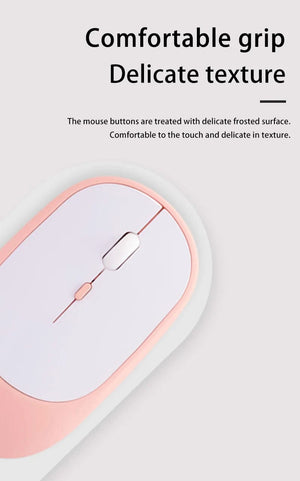 Planet Gates Xiaomi Wireless Mouse Bluetooth-compatible 2.4G Silent Mice Adjustable DPI Ergonomic Design USB Rechargeable Gaming Office Mouse