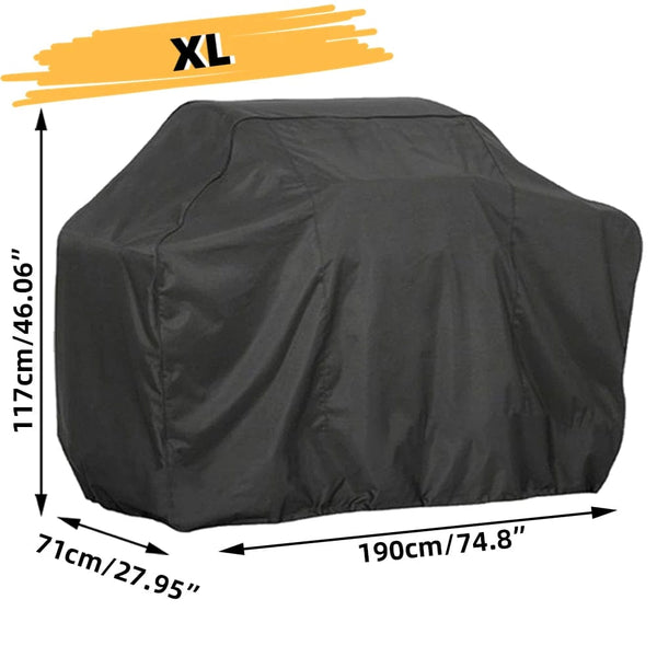 Planet Gates XL  117x71x190cm BBQ Cover Outdoor Dust Waterproof Weber Heavy Duty Grill Cover Rain Protective Outdoor Barbecue Cover Round